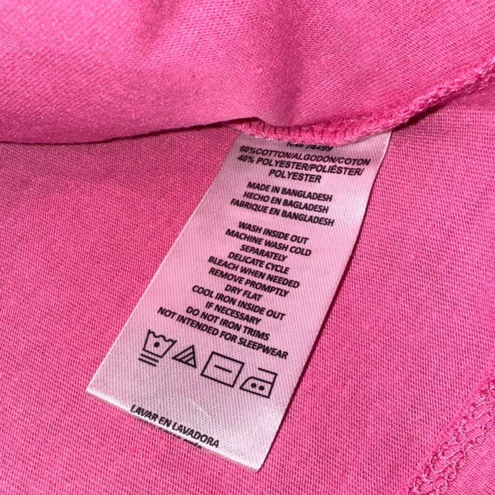 DKNY Girls Pink Graphic Tee and Denim Skirt Set Kids 5T - Picture 8 of 9